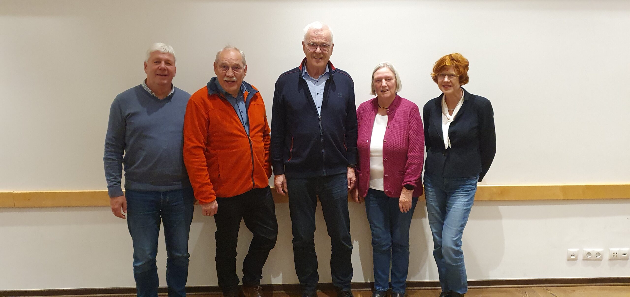 Der aktuelle Vorstand (von links): Ludger Plogmann, Gerd Gels, Dr. Hermann Kues, Maria Hillmann, Marina Röttgers. Es fehlen Pastor Jürgen Kuhlmann und Drr. Christoph Hutter.